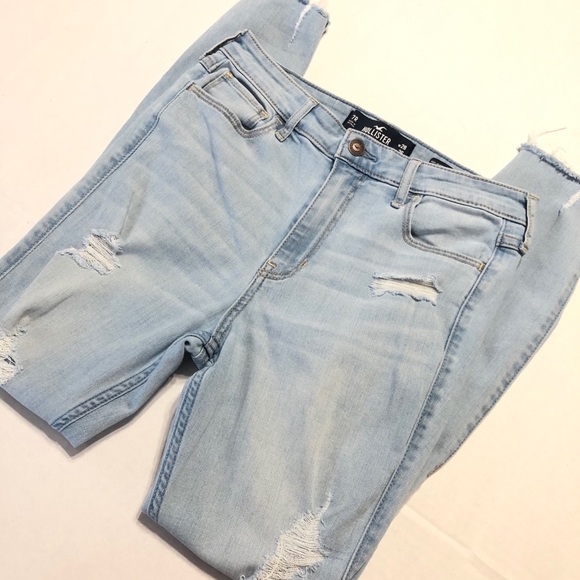 Hollister High Rise Crop Super Skinny Jeans 0805 - Picture 3 of 7